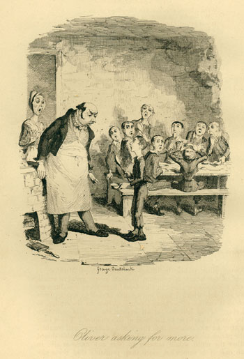Illustration by George Cruikshank from Oliver Twist 