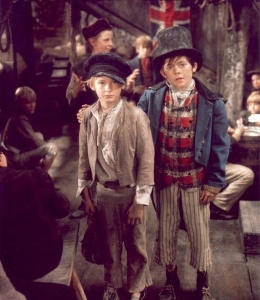 Oliver and the Artful Dodger in the 1968 film adaptation 'Oliver!'